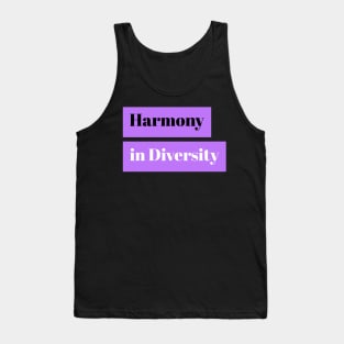 Harmony In Diversity Music Tank Top